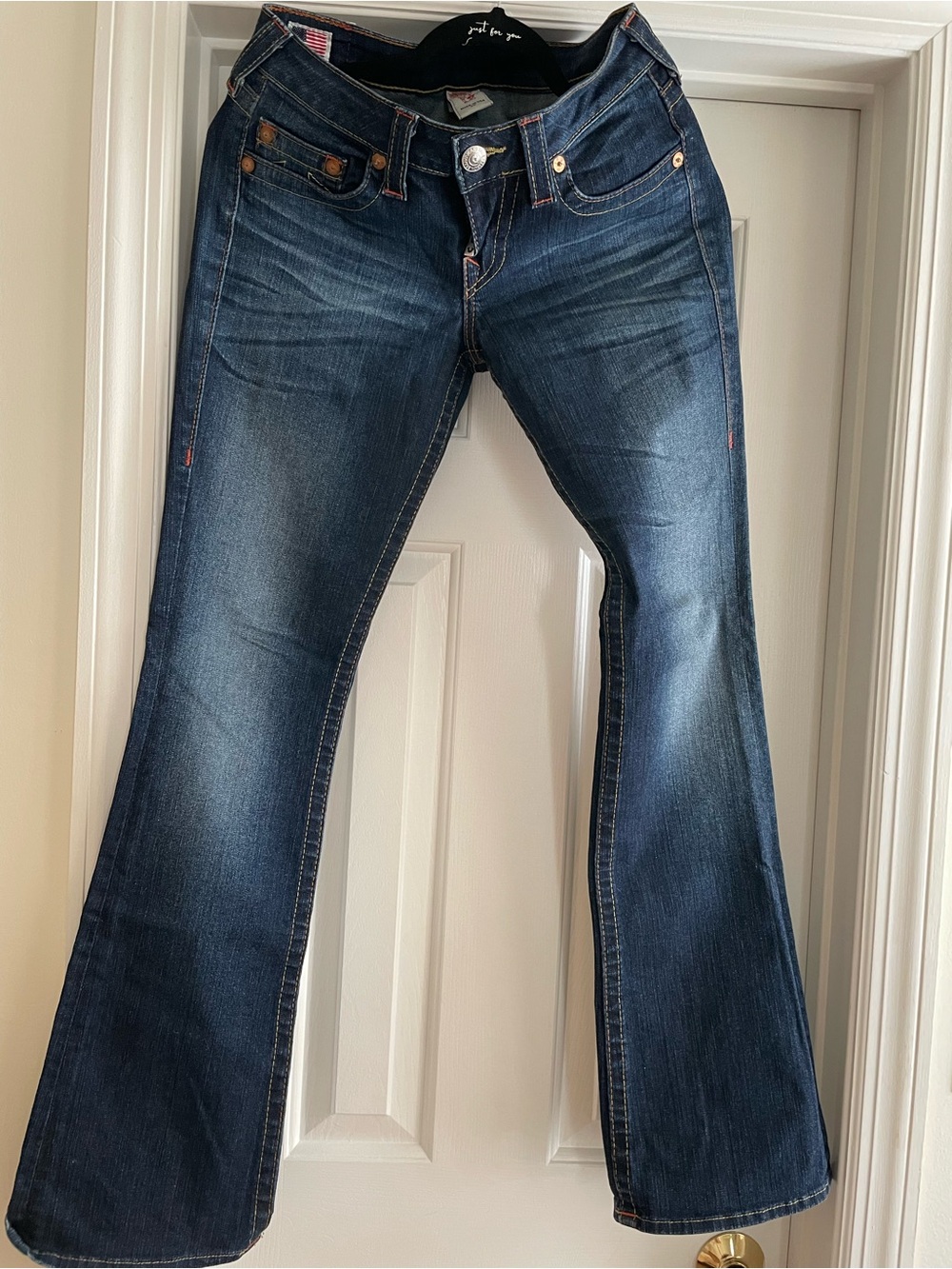 True Religion Women's Dark Blue Bootcut Jeans